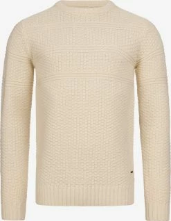 Indicode Jeans Crewneck Truien Trui Mirek Heren Wit