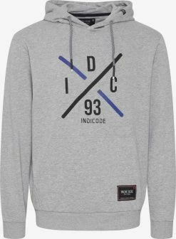 Indicode Jeans Hoodies Sweatshirt Leon Heren Grijs Gemêleerd