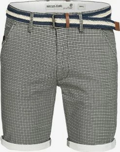 Indicode Jeans Shorts Regular Broek Bourchier Heren Zwart / Natuurwit