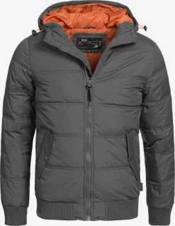 Indicode Jeans Winterjassen Winterjas Adrian ZA Heren Grijs