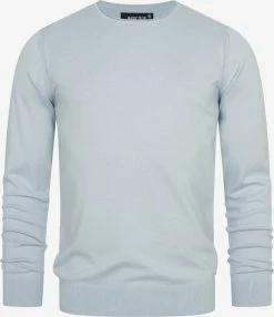 Indicode Jeans Crewneck Truien Trui Gamal Heren Blauw