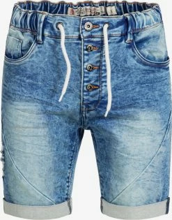 Indicode Jeans Denim Shorts Regular Jeans Piano Heren Blauw