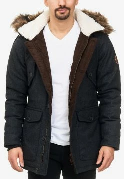 Indicode Jeans Parkas Winterparka Baynes Heren Zwart -Indicode Jeans Verkoop 2023 9116ab84bc724d4aa3ed8aa26e0e35fd
