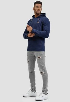 Indicode Jeans Hoodies Trui Heren Donkerblauw -Indicode Jeans Verkoop 2023 9126e0c121a13a6d2dc6912d62eca6c2