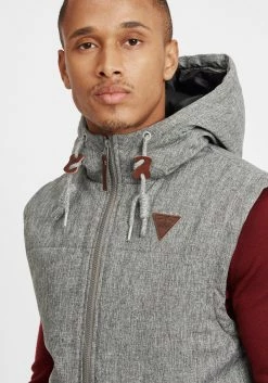 Indicode Jeans Bodywarmers Bodywarmer Lecter Heren Lichtgrijs -Indicode Jeans Verkoop 2023 93222e8cc310efdaf8e46e17eef6cf7c