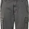 Indicode Jeans Cargo Shorts Regular Cargobroek Sully Heren Zwart Gemêleerd