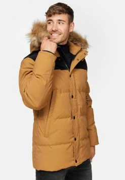 Indicode Jeans Parkas Winterparka Hexyl Heren Bruin -Indicode Jeans Verkoop 2023 96e8b68df02541e12d6e417db8e73b63