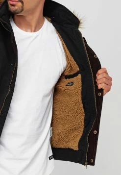 Indicode Jeans Winterjassen Winterjas Pennington Heren Zwart -Indicode Jeans Verkoop 2023 9a03bce50833db981677c29f6c0058fa