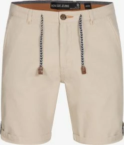 Indicode Jeans Chino Shorts Regular Chino Beauvals Heren Crème