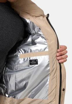 Indicode Jeans Parkas Winterparka Kasper Heren Beige -Indicode Jeans Verkoop 2023 9af11a67ea1aad33133926a32e158996