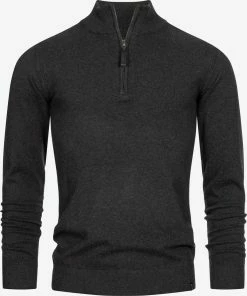 Indicode Jeans Coltruien Trui Gore Heren Zwart Gemêleerd