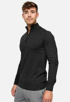 Indicode Jeans Coltruien Trui Gore Heren Zwart Gemêleerd -Indicode Jeans Verkoop 2023 9b9fd11c8952fd59a57a9eb6f6f8de9a