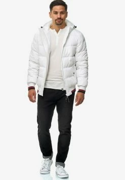 Indicode Jeans Winterjassen Winterjas Bacon Heren Wit -Indicode Jeans Verkoop 2023 9ceebdab676d78ab8d1af2a9e89f537a