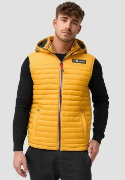 Indicode Jeans Bodywarmers Bodywarmer Leach Heren Geel -Indicode Jeans Verkoop 2023 9d8f79039c9498cd8aa7c7abd2503c9d