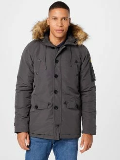 Indicode Jeans Parkas Winterparka Heren Donkergrijs -Indicode Jeans Verkoop 2023 9dfebd377a60dec7bba3f3ef614bb65a