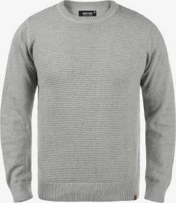 Indicode Jeans Crewneck Truien Trui Ricardo Heren Grijs