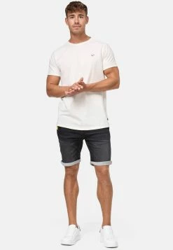 Indicode Jeans Denim Shorts Regular Broek Azibo Heren Grijs -Indicode Jeans Verkoop 2023 9f02d6043524ecac5dccc597aa85b2df