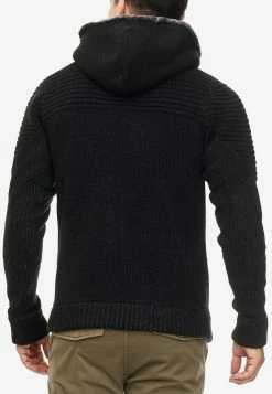 Indicode Jeans Vesten Gebreid Vest Lothian Heren Zwart -Indicode Jeans Verkoop 2023 9f5b160c2f0da3377361bedb0d568792