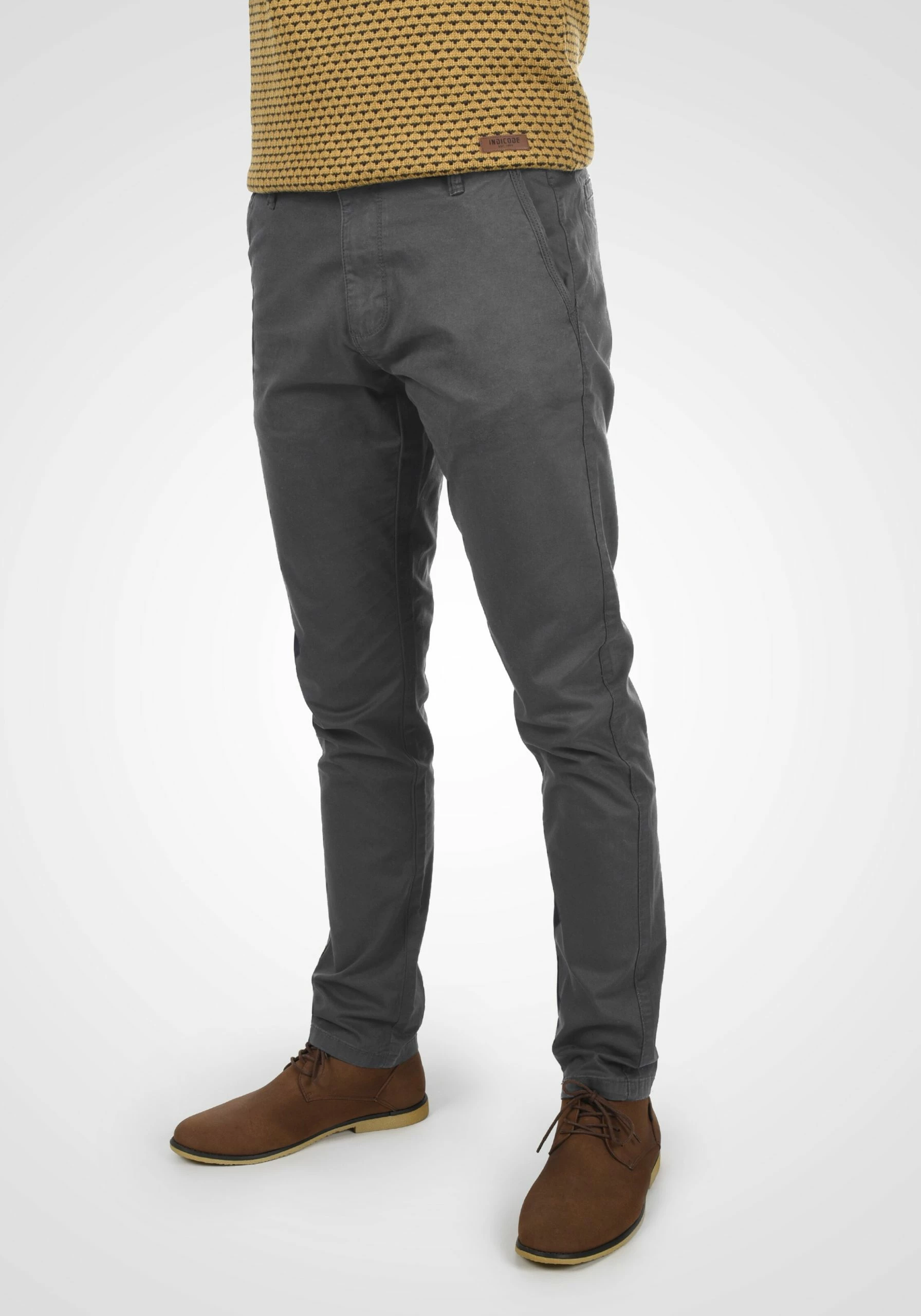 Indicode Jeans Chinos Regular Chino Penefal Heren Grijs / Basaltgrijs / Donkergrijs 4 Indicode Jeans Chinos Regular Chino Penefal Heren Grijs / Basaltgrijs / Donkergrijs - Afbeelding 2