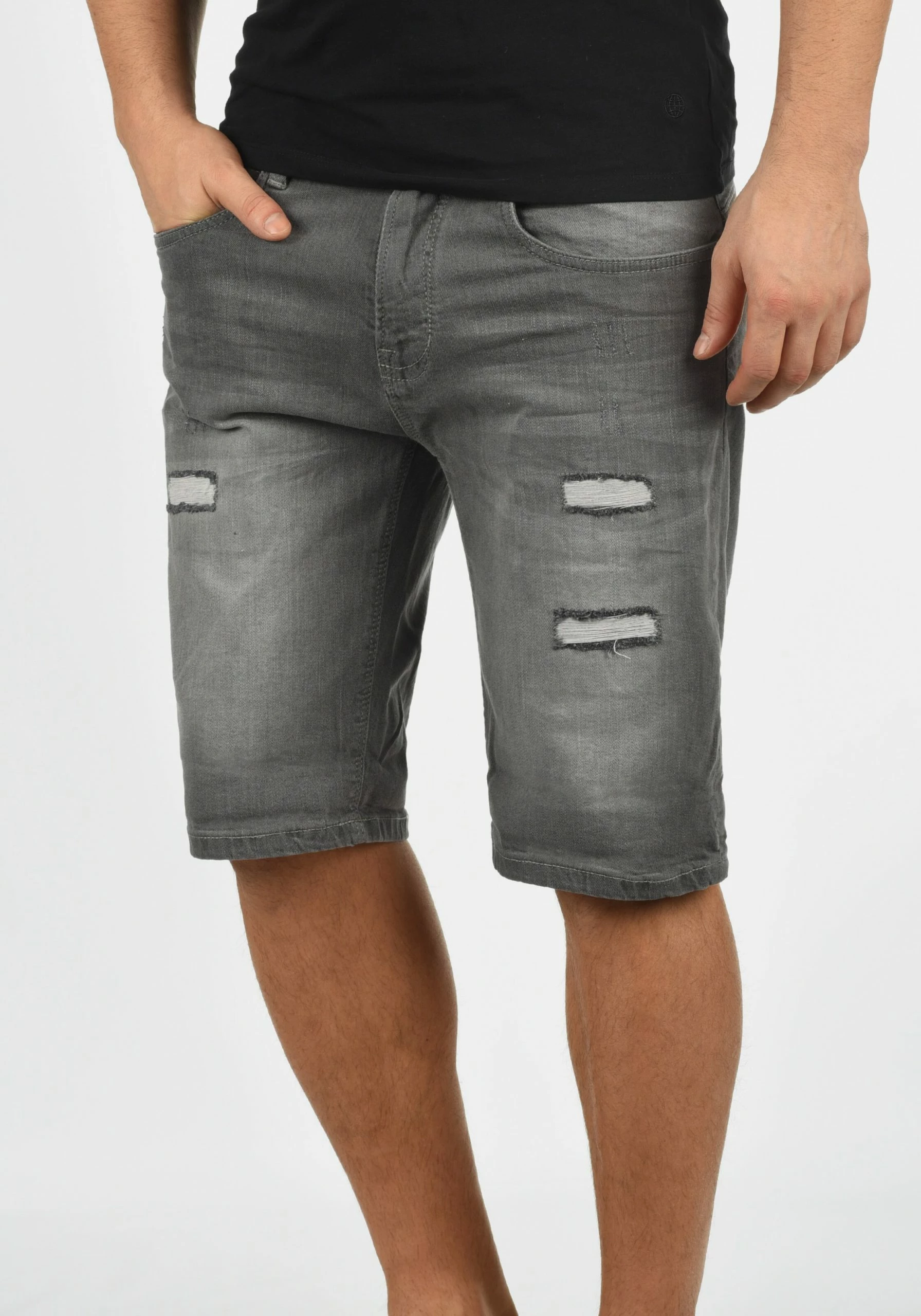 Indicode Jeans Denim Shorts Regular Broek Hallow Heren Grijs / Lichtgrijs 5 Indicode Jeans Denim Shorts Regular Broek Hallow Heren Grijs / Lichtgrijs - Afbeelding 3