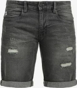 Indicode Jeans Denim Shorts Regular Broek Hallow Heren Grijs