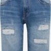 Indicode Jeans Denim Shorts Regular Jeans Kaden Holes Heren Blauw