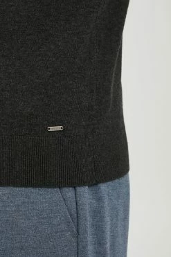 Indicode Jeans Coltruien Trui BADAR Heren Donkergrijs -Indicode Jeans Verkoop 2023 a853fc12ed9e4f4a24fe2cbf683502fc