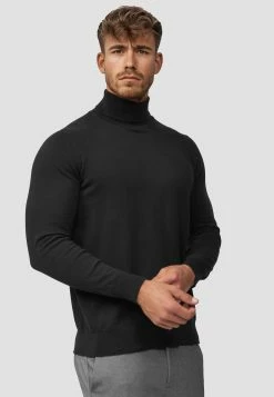 Indicode Jeans Coltruien Trui Kerwin Heren Zwart -Indicode Jeans Verkoop 2023 a85d2eb0b4fd10e3e7c0ef241b95ab9b