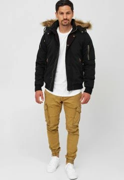 Indicode Jeans Winterjassen Winterjas Pennington Heren Zwart -Indicode Jeans Verkoop 2023 a8da5f70fa6c4edf3768639222faa00d