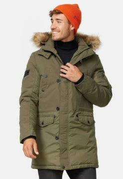 Indicode Jeans Parkas Winterparka Jarl Heren Kaki -Indicode Jeans Verkoop 2023 aadf50e004dc01c76915f50f4b7e18ab