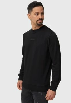 Indicode Jeans Sweatshirts Sweatshirt Baxter Heren Zwart -Indicode Jeans Verkoop 2023 ab0d1494fa5f3b127af88b9676d323bc