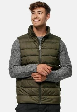 Indicode Jeans Bodywarmers Bodywarmer Gibbon Heren Kaki -Indicode Jeans Verkoop 2023 ab907b731c33c481472e2653f935e2f8