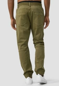 Indicode Jeans Pantalons Tapered Broek Zannes Heren Groen -Indicode Jeans Verkoop 2023 ad0d5cc48a34dbd20059ce2d1ae52a7d