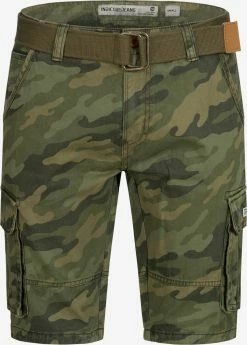 Indicode Jeans Cargo Shorts Regular Cargobroek Monroe Cargo ZA Heren Grasgroen