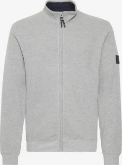 Indicode Jeans Sweatvesten Sweatvest Arcelio Heren Lichtgrijs