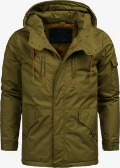 Indicode Jeans Winterjassen Winterjas Elmhurts Heren Olijfgroen