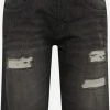 Indicode Jeans Denim Shorts Regular Jeans Kaden Holes Heren Zwart