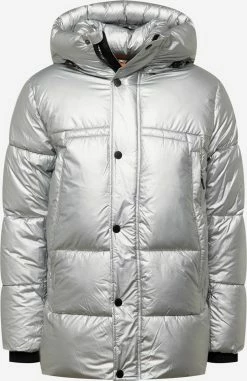 Indicode Jeans Winterjassen Winterjas Perstin Heren Zilvergrijs