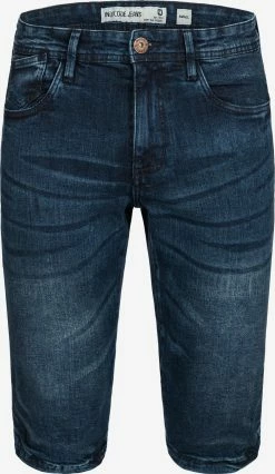 Indicode Jeans Shorts Regular Broek Jaspar Heren Donkerblauw