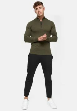Indicode Jeans Coltruien Trui Gore Heren Donkergroen -Indicode Jeans Verkoop 2023 b3f345fddfc3310baadeb46d0baea5ed