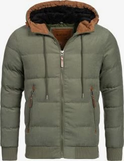 Indicode Jeans Winterjassen Winterjas Adeline Heren Olijfgroen