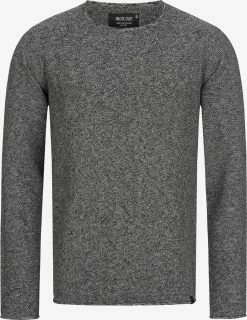 Indicode Jeans Crewneck Truien Trui Loakim Heren Donkergrijs