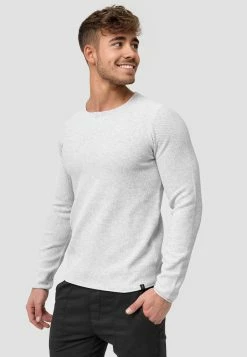 Indicode Jeans Crewneck Truien Trui Loakim Heren Wit Gemêleerd -Indicode Jeans Verkoop 2023 b9ca54684e2af9bac275a2718eb2827e