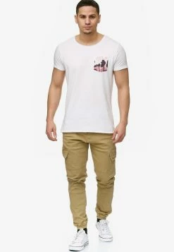 Indicode Jeans Cargobroeken Tapered Cargobroek August Heren Sand -Indicode Jeans Verkoop 2023 bb09210a6a7b3636c29daa609fbd132a