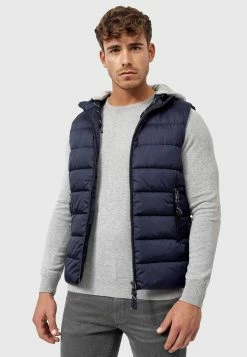 Indicode Jeans Bodywarmers Bodywarmer Heren Blauw -Indicode Jeans Verkoop 2023 bb858a27900cd729eb61bd2f02af9adb
