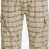 Indicode Jeans Cargo Shorts Regular Cargobroek 70-175 Nicolas Check Heren Beige