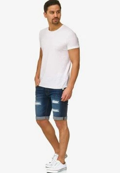 Indicode Jeans Denim Shorts Regular Jeans Caden Heren Donkerblauw -Indicode Jeans Verkoop 2023 bcd07e73e7bea994bb13102fcfddd0ad