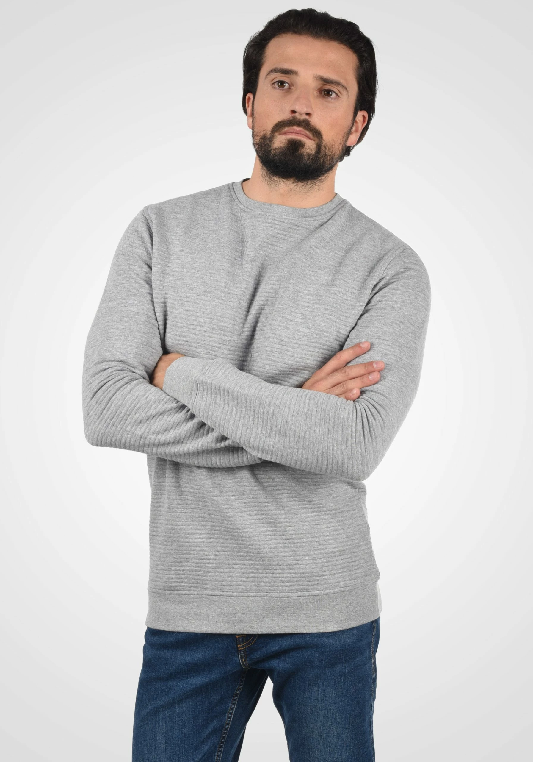 Indicode Jeans Sweatshirts Sweatshirt Bronn Heren Grijs 4 Indicode Jeans Sweatshirts Sweatshirt Bronn Heren Grijs - Afbeelding 2