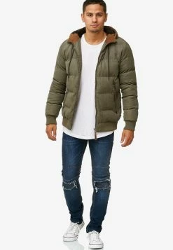 Indicode Jeans Winterjassen Winterjas Adeline Heren Olijfgroen -Indicode Jeans Verkoop 2023 c7bf0b9dfcfb3544bd45e573fabffb77