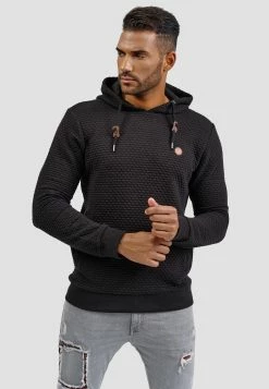 Indicode Jeans Hoodies Trui Heren Zwart -Indicode Jeans Verkoop 2023 c9233a95e73345581215d803bed4c72d